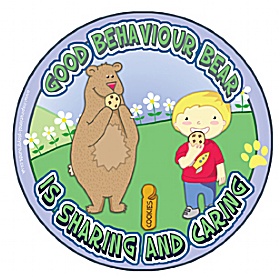 Good Behaviour Bear Sharing School Sign