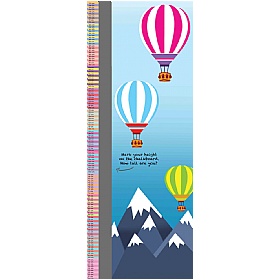 Hot Air Balloon Height Chart Sign