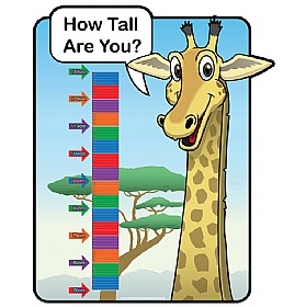 Giraffe Height Chart Sign