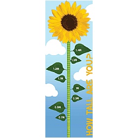 Sunflower Height Chart Sign