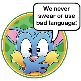 Good Manners Never Swear Sign