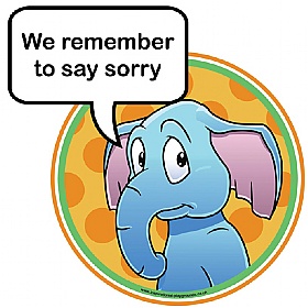 Good Manners Say You're Sorry Sign