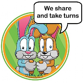 Good Manners Share And Take Turns Sign
