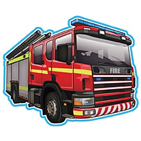 Vehicle At Work Fire Engine Sign
