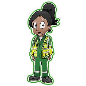 People At Work Paramedic Sign