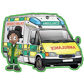 Ambulance And Paramedic Sign Combo