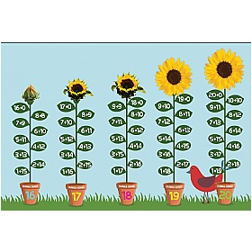 Sunflower Number Bonds 16 - 20 Sign