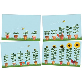 Sunflower Number Bonds Set Of 4 Signs