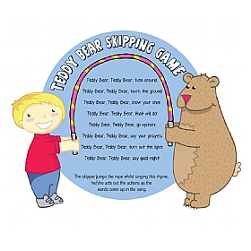 Teddy Bear Skipping Game Sign