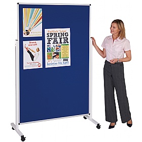 Double Sided Mobile Pinboard Display Screen