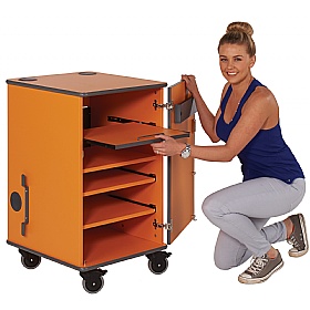 MM100 Coloured Mobile Multi-Media Cabinet