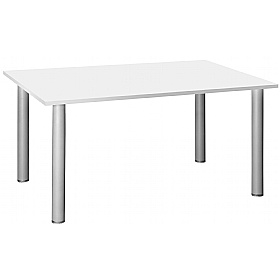 Commerce II White Rectangular Meeting Tables