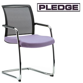 Pledge Jib Lite Mesh Back Cantilever Visitor Chair