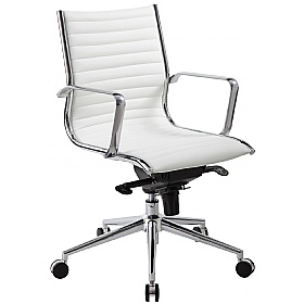 Abbey Medium Back Leather Office Chairs