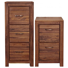 Fernhurst Solid Walnut Filing Cabinets