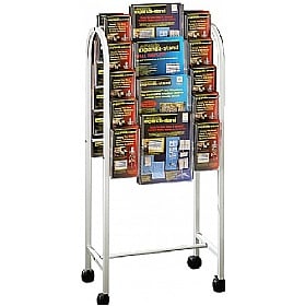 Literature Trolley 20 x Third A4 and 8 x A4 Pockets | Freestanding ...