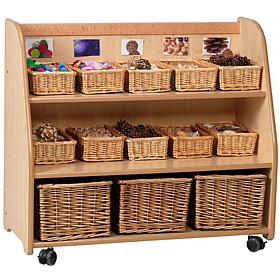 Millhouse Mobile Trolley with Display & Mirror Back