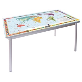 Gopak™ World Map Fixed Leg Enviro Activity Tables