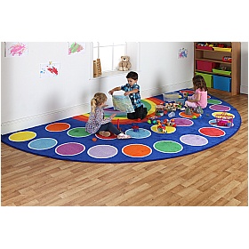 Rainbow Semi Circle 24 Placement Carpet