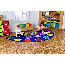 Rainbow Semi Circle 13 Placement Carpet