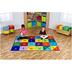 Rainbow Alphabet Carpet