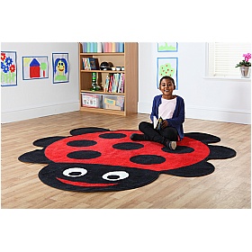 Back To Nature Ladybird Shaped Carpet