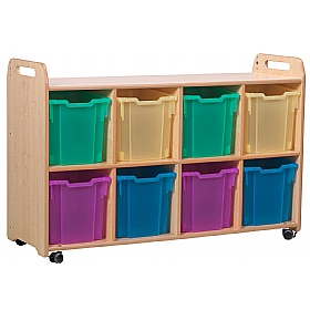 Millhouse 4 Column Shelf Storage Unit With Trays