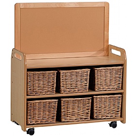 Millhouse Mobile Tall Unit with Display With Top Divider