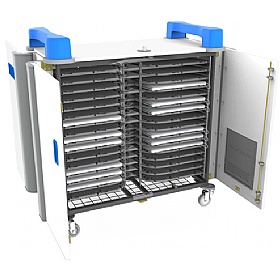 UniCabby 32H Laptop and Device Store and Charge Trolley