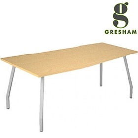Gresham Script Angled Wave Desks