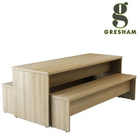 Gresham Deck Table & Bench Set
