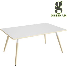 Gresham Moment Rectangular Wooden Leg Meeting Tables