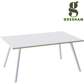 Gresham Moment Rectangular Steel Leg Meeting Tables