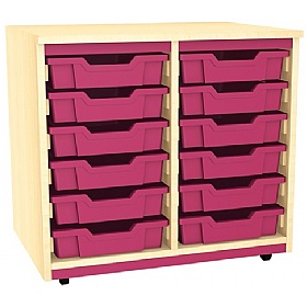 Splash Double Column 12 Tray Storage Unit