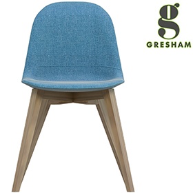 Gresham LC11 Wooden 4 Leg  Upholstered Chair