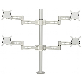 Kardo Pole Mounted 4 Screen Monitor Arms