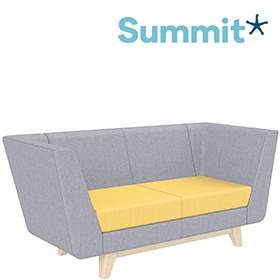 Summit Lilo Two Seater Reception Sofa