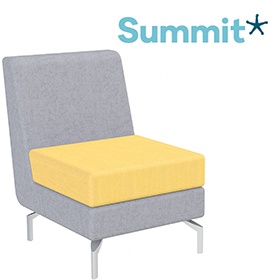 Summit Lilo Single Modular Reception Seat With No Arms