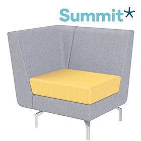 Summit Lilo Single Modular Reception Seat With Right Arm