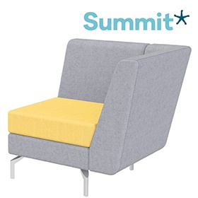 Summit Lilo Single Modular Reception Seat With Left Arm