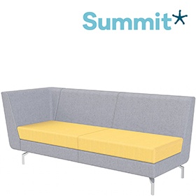 Summit Lilo Triple Modular Reception Seat With Right Arm