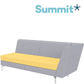Summit Lilo Triple Modular Reception Seat With Left Arm