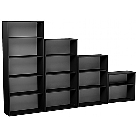 Eclipse Essential Black Office Bookcases Wooden Bookcases