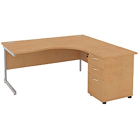 Special Offer - NEXT DAY Solar Cantilever Combi Corner Office Desks