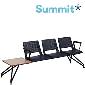 Summit Versit Beam Seating With Polypropylene Chairs and Table