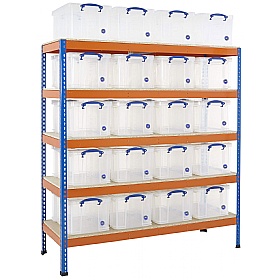 BIG400 Racking Bay With 20 X 48 Litre Really Useful Boxes