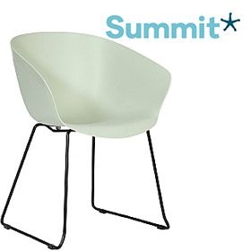 Summit Scoot Polypropylene Skid Base Visitor Chair