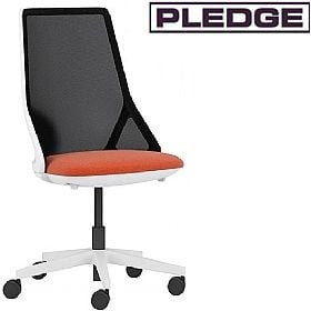 Pledge Cicero High Back White Task Chair