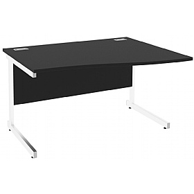 NEXT DAY Eclipse Black Wave Cantilever Desks