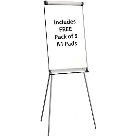 Province A1 Drywipe Flipchart Easel With FREE Pads